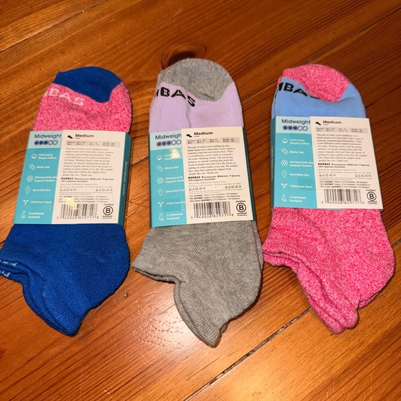 Bombas Women's Colorful Socks Set - Blue, Gray, Pink - Picture 2 of 2